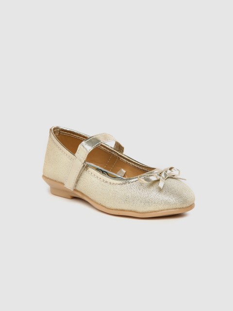 

Barbie Girls Gold-Toned Solid Mary Janes