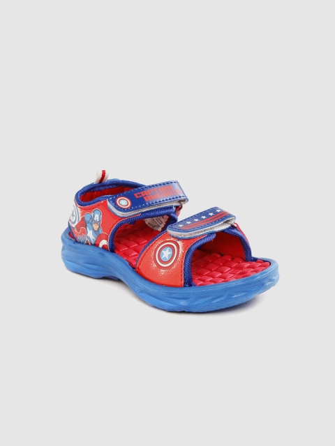 

Marvel Boys Captain America Printed Sports Sandals, Red