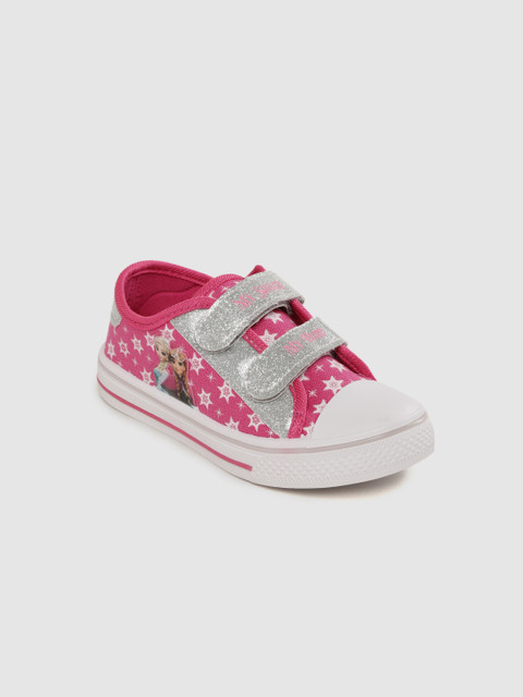 

Frozen Girls Pink & White Printed Sneakers