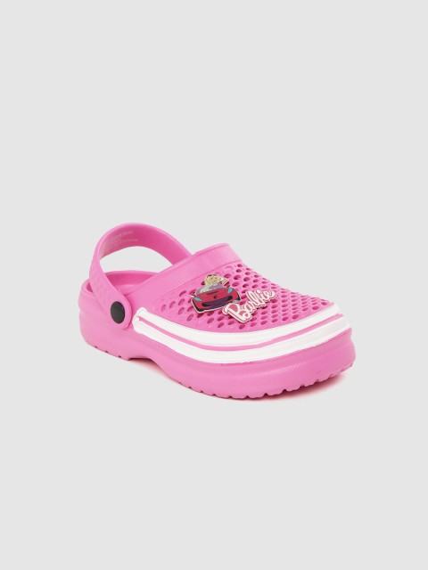 

Barbie Girls Pink Solid Clogs