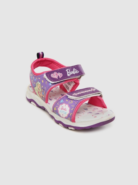 

Barbie Girls Purple Printed Sports Sandals