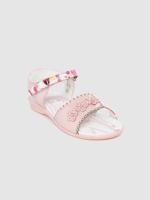 

Barbie Girls Pink Printed Open Toe Flats
