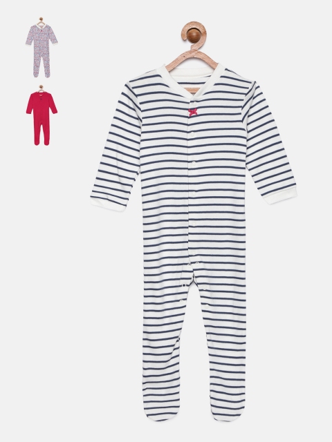 

Marks & Spencer Kids Pack of 3 Sleepsuits, Pink