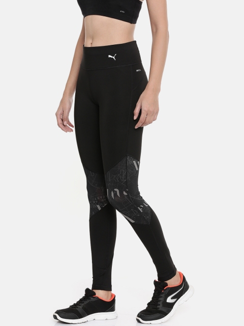 

Puma Women Black Printed Graphic Tights
