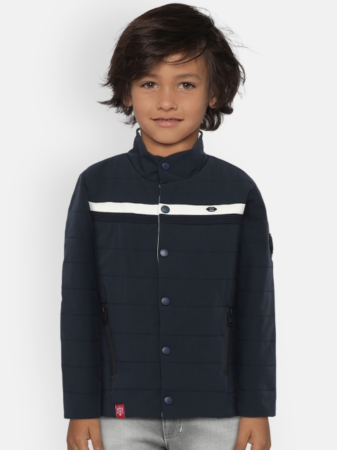 

Monte Carlo Boys Navy Blue Solid Padded Jacket