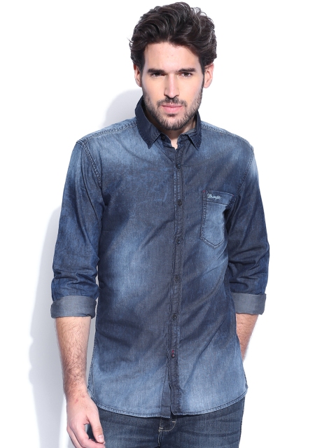 

Wrangler Blue Denim Indigo Shirt