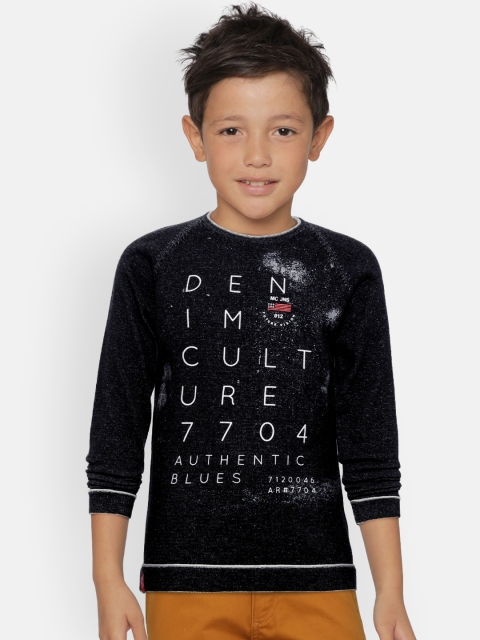 

Monte Carlo Boys Black & White Printed Sweatshirt