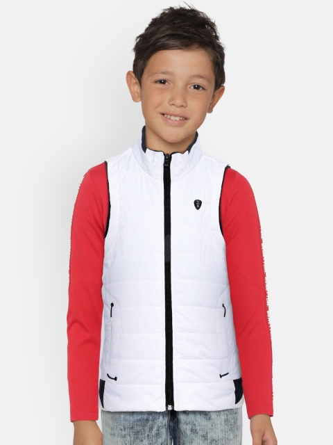 

Monte Carlo Boys White Solid Padded Jacket