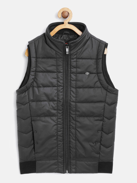 

Monte Carlo Boys Black Textured Sleeveless Padded Jacket