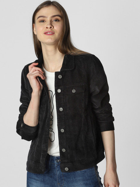 

Vero Moda Women Black Solid Jacket