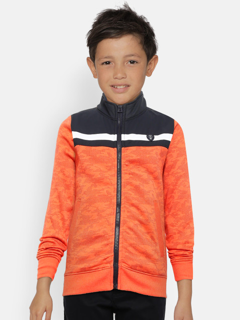 

Monte Carlo Boys Orange & Black Printed Sweatshirt
