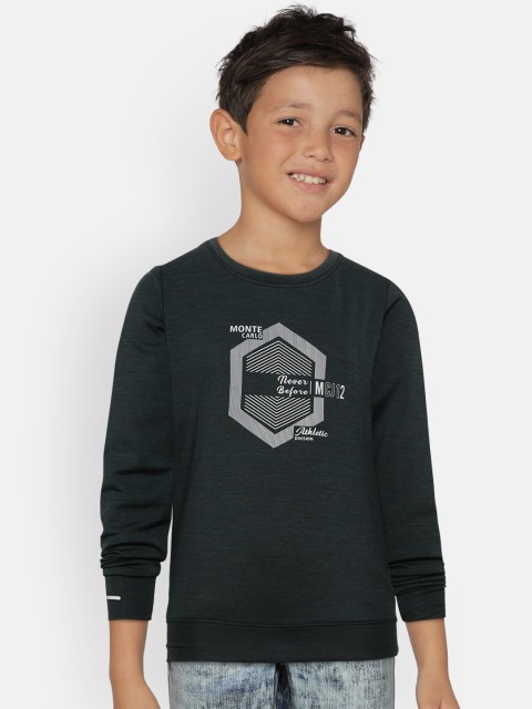 

Monte Carlo Boys Green Printed Sweatshirt