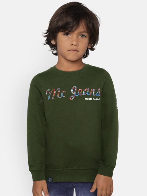 

Monte Carlo Boys Green Printed Sweatshirt