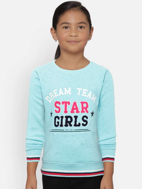 

Monte Carlo Girls Blue Applique Sweatshirt