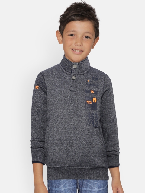

Monte Carlo Boys Navy Blue Solid Sweatshirt