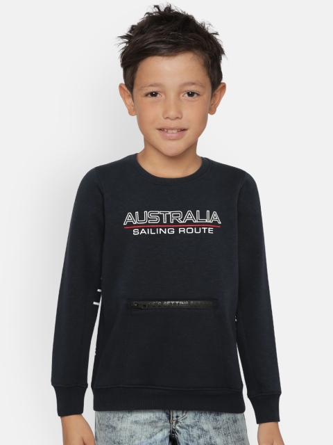 

Monte Carlo Boys Navy Blue Printed Sweatshirt