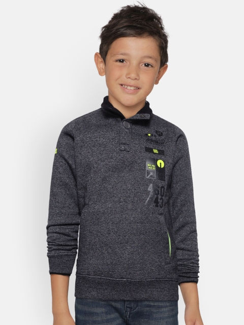 

Monte Carlo Boys Charcoal Grey Solid Sweatshirt