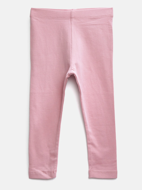 

Marks & Spencer Girls Pink Solid Leggings