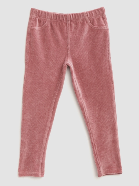 

Marks & Spencer Girls Pink Solid Corduroy Jeggings