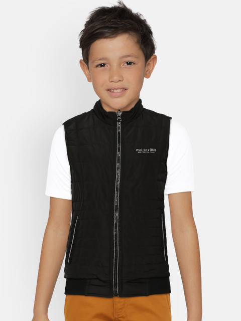 

Monte Carlo Boys Black & Grey Melange Camouflage Print Reversible Padded Jacket