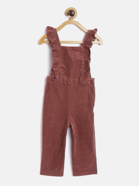 

Marks & Spencer Girls Dusty Pink Solid Corduroy Dungarees