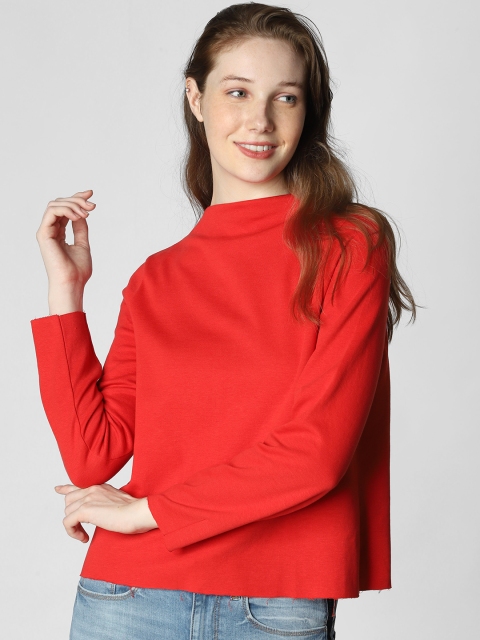 

Vero Moda Women Red Solid Sweater
