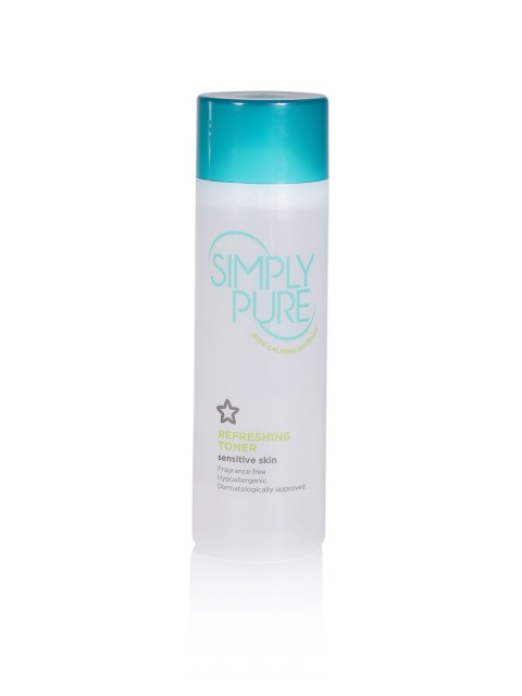 

Superdrug Unisex Simply Pure Refreshing Toner 200 ml, White