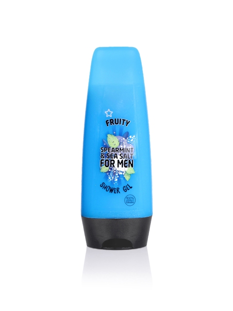 

Superdrug Men Spearmint & Sea Salt Fruity Shower Gel 250 ml, Blue