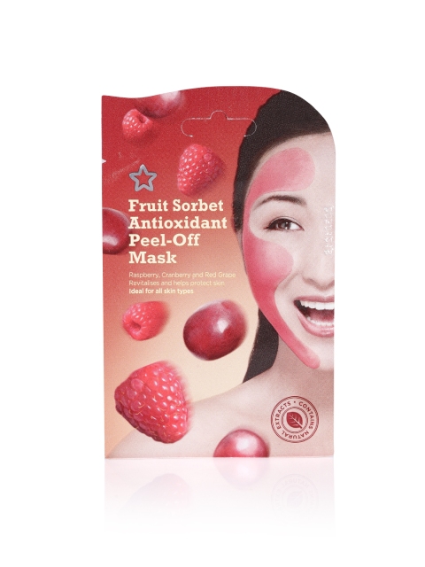 

Superdrug Unisex Fruit Sorbet Antioxidant Peel-Off Mask 10 ml, Red