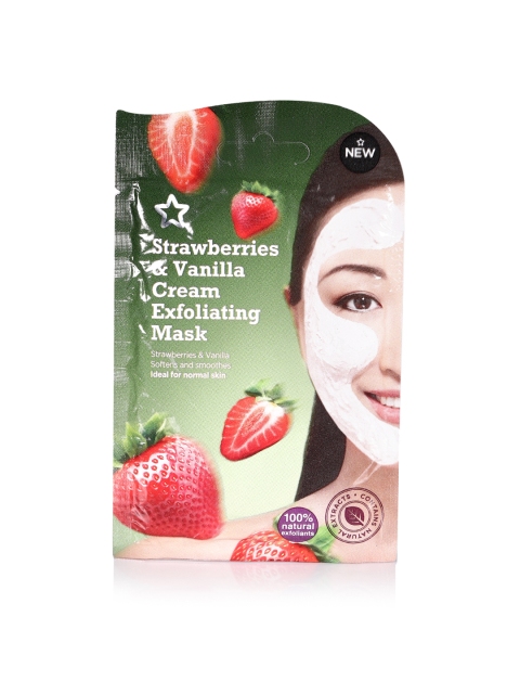 Unisex Strawberries & Vanilla Cream Exfoliating Mask 15 ml