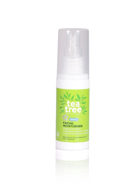 

Superdrug Unisex Tea Tree Facial Moisturiser 50 ml, White