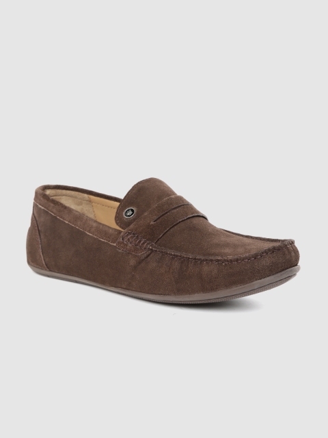 

Louis Philippe Men Brown Leather Driving Shoes