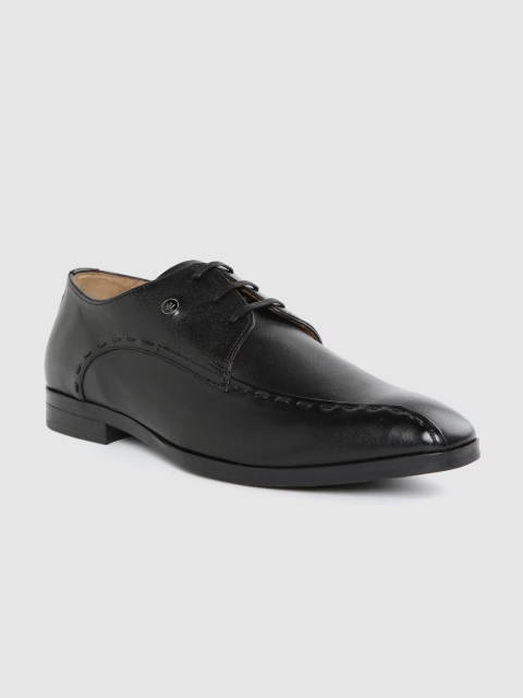 

Louis Philippe Men Black Leather Solid Formal Derbys