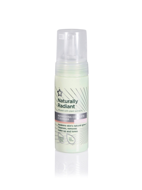 

Superdrug Unisex Naturally Radiant Refreshing Complete Cleanser 150 ml, Green