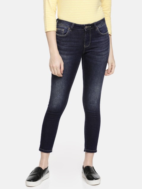 

ONLY Women Blue Carmen Skinny Fit Mid-Rise Clean Look Stretchable Jeans