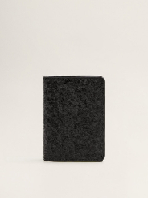 

MANGO Women Black Solid Card Holder
