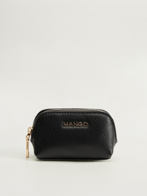 

MANGO Black Solid Coin Purse
