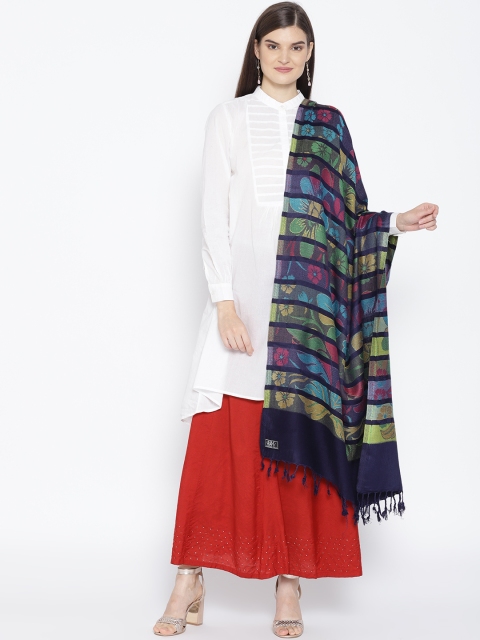 

WEAVERS VILLA Women Multicoloured Woven Design Stole, Multi