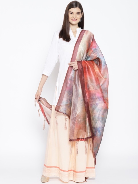 

Shaily Multicoloured Self Design Dyed Dupatta, Multi