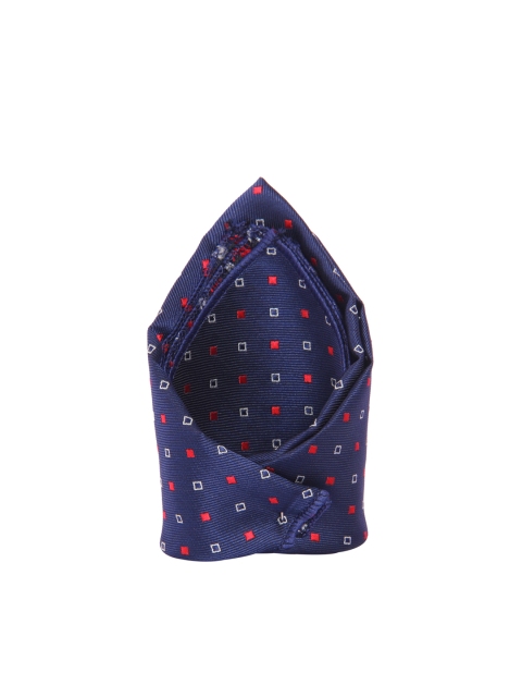 

Tossido Men Blue Printed Pocket Square