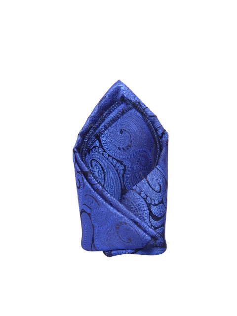 

Tossido Men Blue Printed Pocket Square