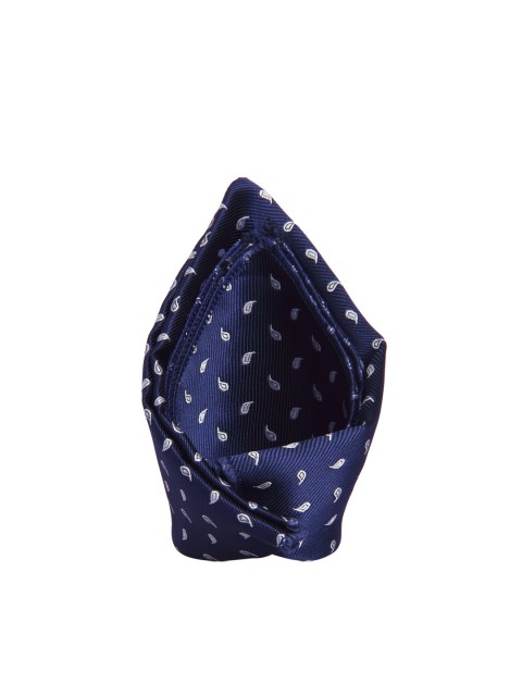 

Tossido Men Blue & White Printed Pocket Square