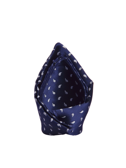 

Tossido Men Blue Printed Pocket Square