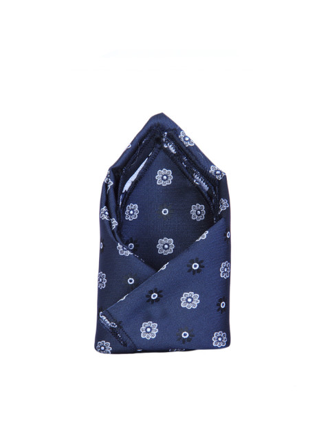 

Tossido Men Blue & White Printed Pocket Square