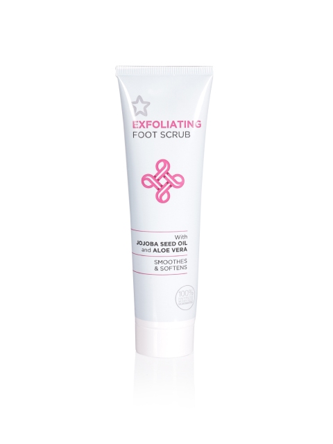 

Superdrug Unisex Jojoba Seed Oil & Aloe Vera Exfoliating Foot Scrub 100 ml, Blue
