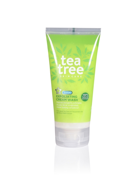 

Superdrug Unisex Tea Tree Exfoliating Cream Wash 150 ml, Green