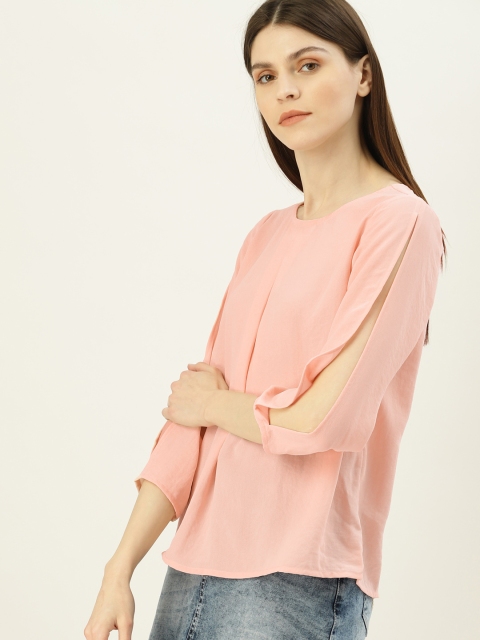 

NUSH Women Pink Solid Top