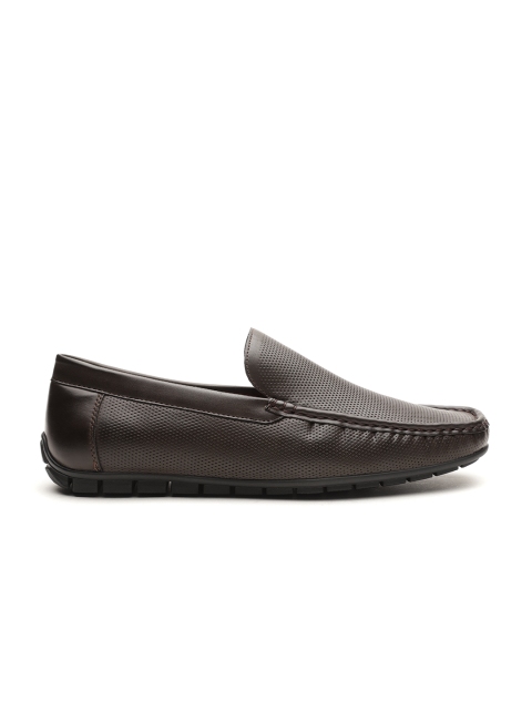 

Carlton London Men Coffee Brown Perforated Driving Shoes