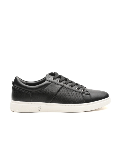 

Carlton London Men Black Perforated Sneakers