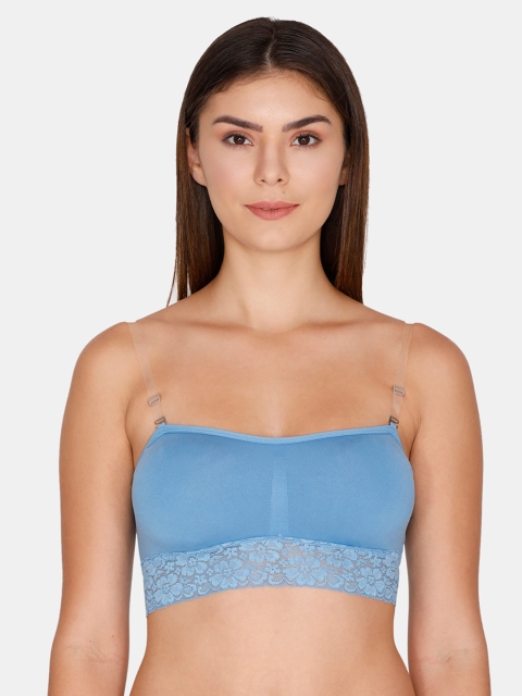 

Zivame Blue Solid Non-Wired Lightly Padded Bralette ZI101WCORECBLUE